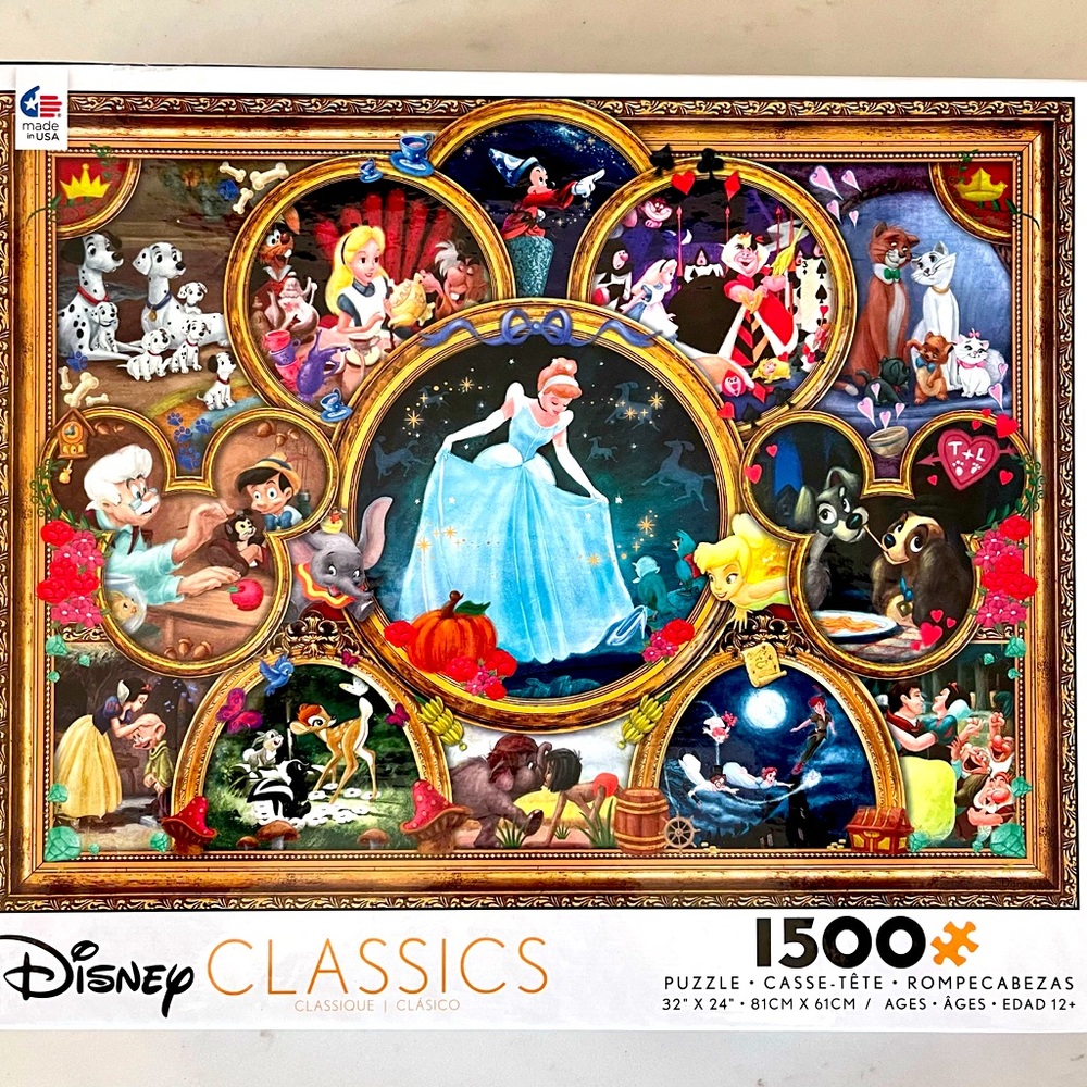 Ceaco DISNEY Classics 1500 piece Puzzle | Cinderella | Made in USA